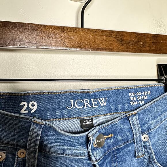 J. CREW Mid-Rise Slim Jean in 2003 Super Stretch Sz 29 {3X41} - Picture 4 of 6